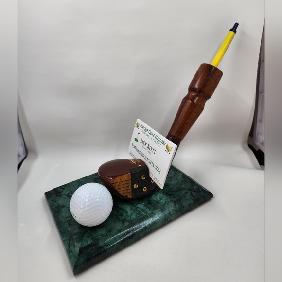 Vintage Spalding Top-Flite Golf Club Hogan ball Business Card And Pen holder - Picture 12 of 13